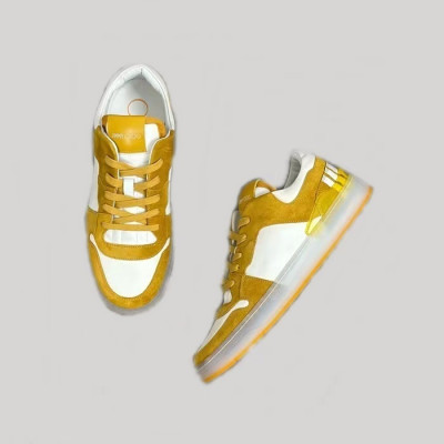 지미츄 남성 옐로우 스니커즈 - Jimmy Choo Mens Yellow Sneakers - jis731x