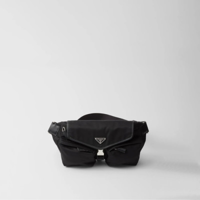 프라다 남성 블랙 슬링백 2VH174 - Prada Mens Black Fanny Bag - prb2013x