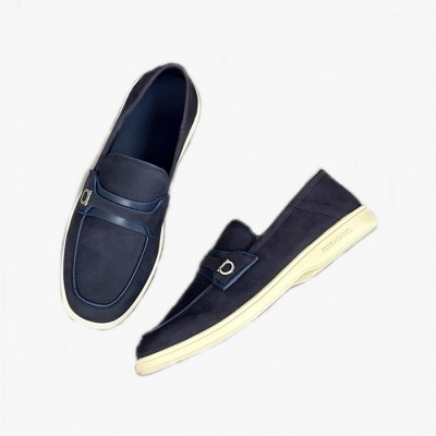 페라가모 남성 네이비 스니커즈 - Ferragamo Mens Navy Sneakers - fes794x