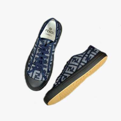 펜디 남/녀 네이비 스니커즈 - Fendi Unisex Navy Sneakers - fes819x