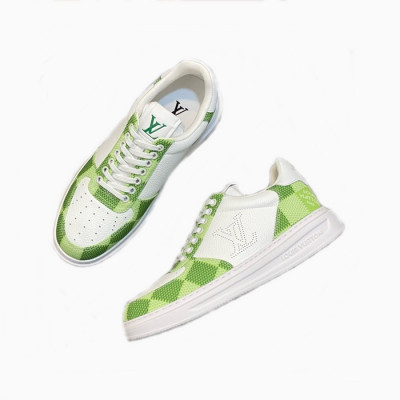 루이비통 남성 그린 스니커즈 - Louis vuitton Mens Green Sneakers - lvs924x