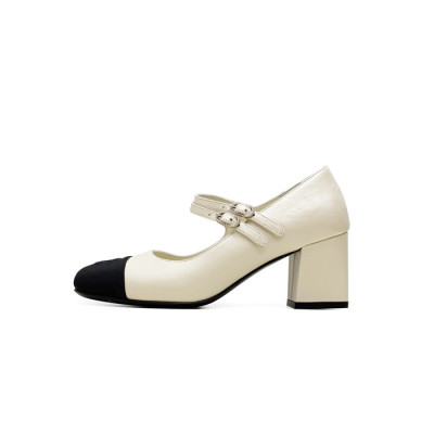 샤넬 여성 메리제인 구두 - Chanel Womens White Shoes - chs941x