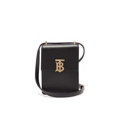 버버리 남/녀 블랙 폰 케이스 - Burberry Unisex Phone Bag - bub2117x