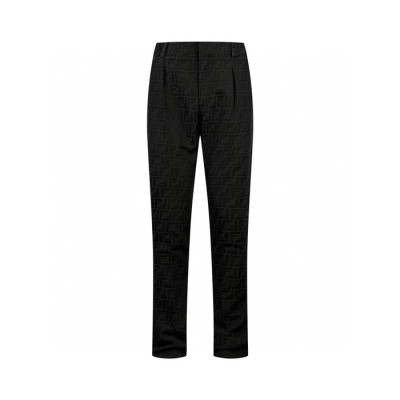 펜디 남성 블랙 슬랙스 - Fendi Mens Black Slacks - fec940x