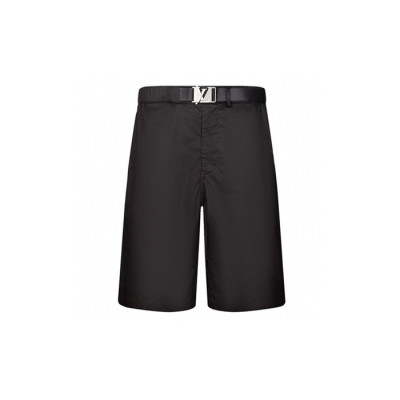 루이비통 남성 블랙 반바지 - Louis vuitton Mens Black Half-pants - lvc955x