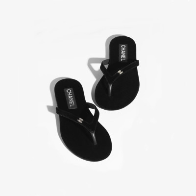 샤넬 여성 벨벳 쪼리 - Chanel Womens Velver Slippers - chs990x