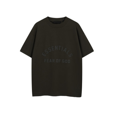 피어오브갓 남성 카키 반팔 티셔츠 - Fear of god Mens Khaki Tshirts - fec1031x