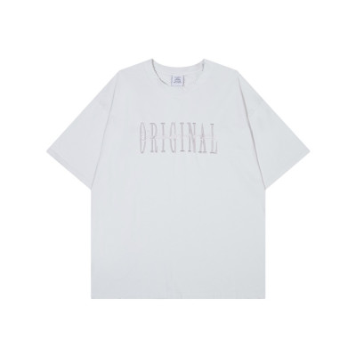 베트멍 남/녀  화이트 반팔 티셔츠 - Vetements Unisex Over Size Tshirts - vec1039x