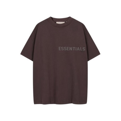 피어오브갓 남성 반팔 티셔츠 - Fear of god Mens Brown Tshirts - fec1077x