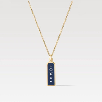 루이비통 남성 스몰 택 팬던트 목걸이 - Louis vuitton Mens Small Tag Necklace - acc2082x