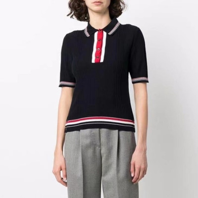 톰브라운 여성 폴로 반팔티 - Thom Browne Womens Tshirts - thc1142x