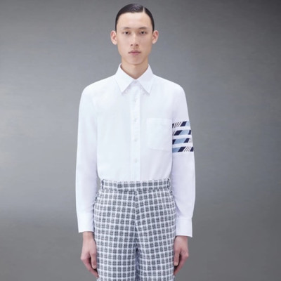 톰브라운 남성 화이트 셔츠 - Thom Browne Mens Dress Shirts - thc1185x