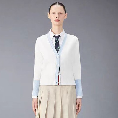 톰브라운 여성 브이넥 가디건 - Thom Browne Womens Cardigan - thc1264x