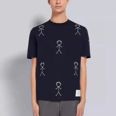 톰브라운 남성 라운드 반팔티 - Thom Browne Mens Round Tshirts - thc1274x