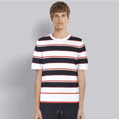 톰브라운 남성 라운드 반팔티 - Thom Browne Mens Round Tshirts - thc1314x