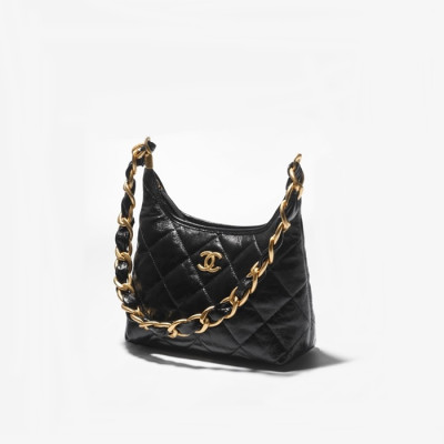 샤넬 여성 블랙 호보 백 - Chanel Womens Black Hobo Bag - chb2303x