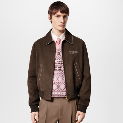 루이비통 남성 브라운 스웨이드 가죽 자켓 - Louis vuitton Mens Brown Jackets - lvc1305x