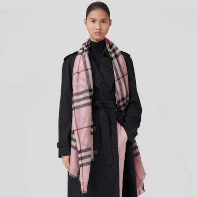 버버리 여성 핑크 머플러 - Burberry Womens Pink Muffler - acc264x