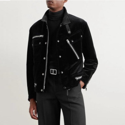 톰포드 남성 가죽 자켓 - Tom Ford Mens Black Jackets - toc1516x