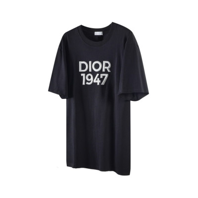 디올 남성 블랙 반팔 티셔츠 - Dior Mens Black Tshirts - dic1782x