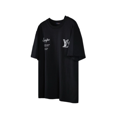 루이비통 남성 라운드 반팔 티셔츠 - Louis vuitton Mens Round Tshirts - lvc1787x