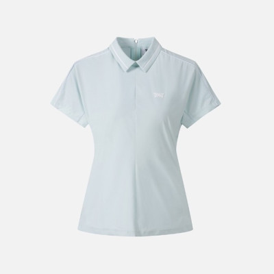 PXG 여성 썸머 타공 카라 숏 슬리브 티셔츠 - gol1209x