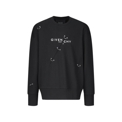 지방시 남성 블랙 맨투맨 - Givenchy Mens Black Tshirts - gic1845x