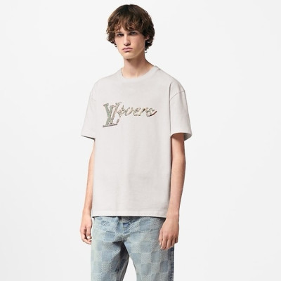 매장판 루이비통 남성 라운드 반팔 티셔츠 - Louis vuitton Mens Round Tshirts - lvc1860x