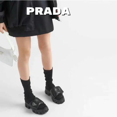 프라다 여성 소프트 패딩 뮬 - Prada Womens Napa Mules - prs1389x