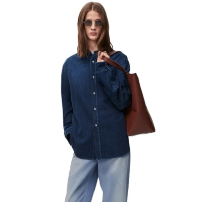 로에베 남성 블루 셔츠 - Loewe Mens Blue Shirts - loc2135x