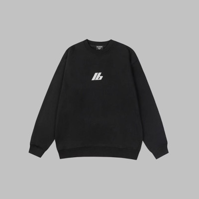 발렌시아가 남성 블랙 맨투맨 - Balenciaga Mens Black Tshirts - bac2209x