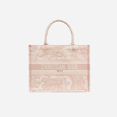 디올 여성 투알 드 주이 자수 북 토트백 미디엄 - Dior Roald Embroidery Medium Tote Bag- di2581z