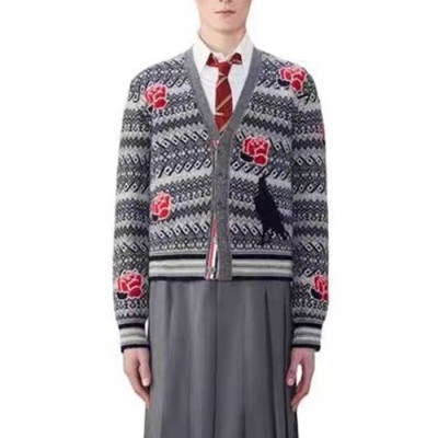 톰브라운 여성 브이넥 가디건 - Thom Browne Womens Cardigan - thc2335x