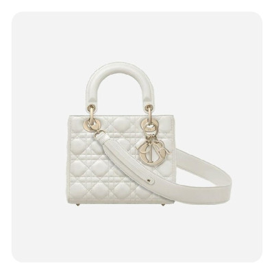 디올 여성 라떼 까나쥬 레이디백 스몰 - Dior Latte Cannage Lady Small Bag- di2605z