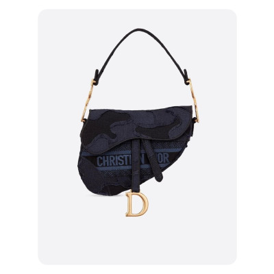 디올 카모 플라쥬 캔버스 새들 백 - Dior Camouflage Canvas Saddle Bag- di2620z