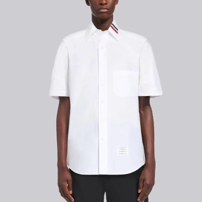 톰브라운 남성 반팔 셔츠 - Thom Browne Mens White Shirts - thc2369x