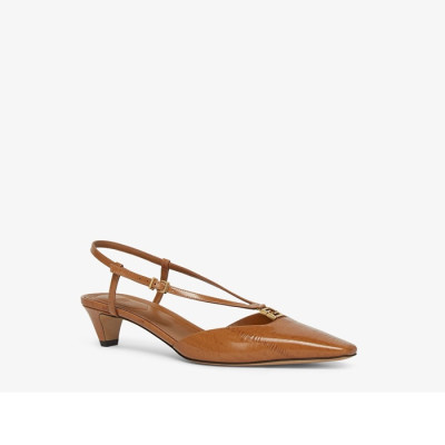 펜디 여성 탄 슬링백 - Fendi Womens Tan Slingback - fes1497x