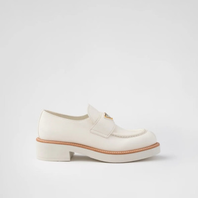 프라다 여성 화이트 로퍼 - Prada Womens White Loafer - prs1553x