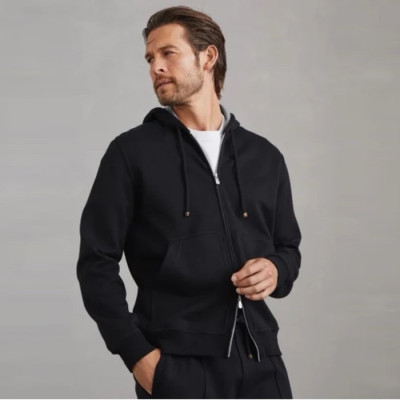 브루넬로쿠치넬리 남성 집업 후드티 - Brunello Cucinelli Mens Zip-up Hoodie - brc2580x