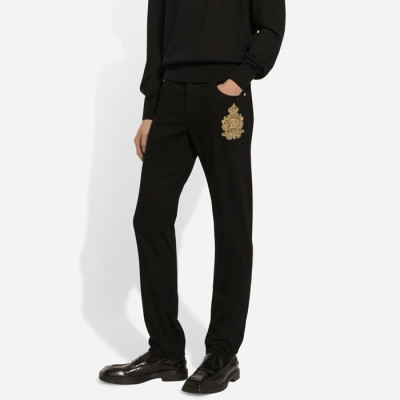 돌체앤가바나 남성 블랙 청바지 - Dolce&Gabbana Mens Black Jeans - doc2880x