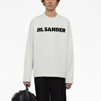 질샌더 남성 베이직 긴팔티 - Jil Sander Mens Basic Tshirt - jic3371x