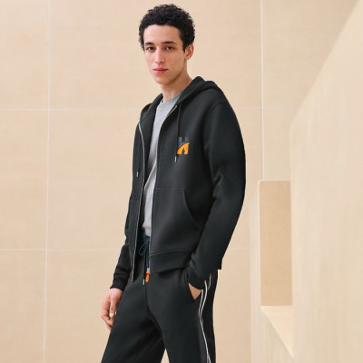 에르메스 남성 집업 후드티 - Hermes Mens Zip-up Hoodie - hec3421x