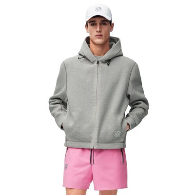 로에베 남성 집업 후드티 - Loewe Mens Zip-up Hoodie - loc4059x