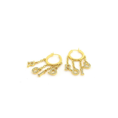 디올 여성 골드 이어링 - Dior Womens Gold Earring - acc2581x