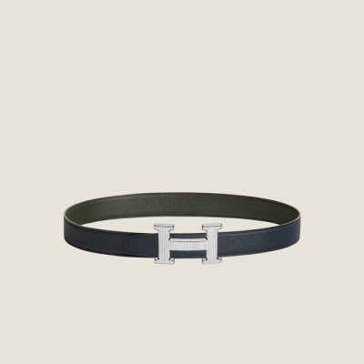 에르메스 남성 리버서블 H 벨트 - Hermes Mens Boucle De Ceinture H Reversible Belt - bel60x