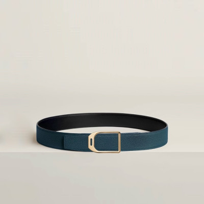 에르메스 남성 리버서블 자키 벨트 - Hermes Mens Jockey Reversible Belt - bel81x