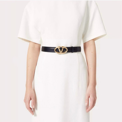 발렌티노 여성 브이 로고 벨트 - Valentino Womens Vlogo Signature Belt - bel104x