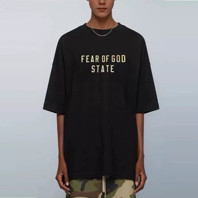 피어오브갓 남성 반팔 티셔츠 - Fear of god Mens Round Tshirts - fec4323x