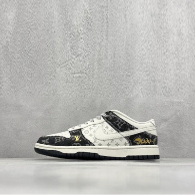 루이비통 x 나이키 남/녀 로우 스니커즈 - Louis vuitotn x Nike SB Dunk Low Unisex Sneaker - lvs1799x