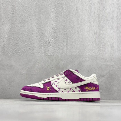 루이비통 x 나이키 남/녀 로우 스니커즈 - Louis vuitotn x Nike SB Dunk Low Unisex Sneaker - lvs1800x